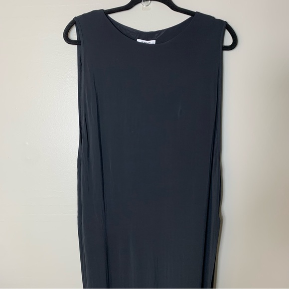Helmut Lang | Brand New High Slit Cutout Maxi Black Dress | Size M - Picture 3 of 11